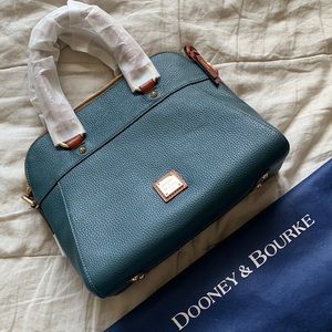 👜 NWT DOONEY & BOURKE Cameron Leather Satchel in Teal